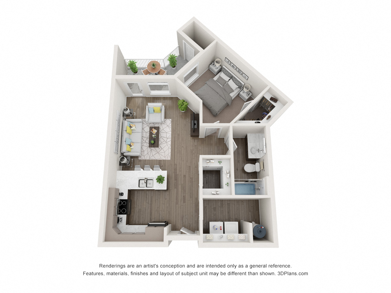 one bedroom/one bath